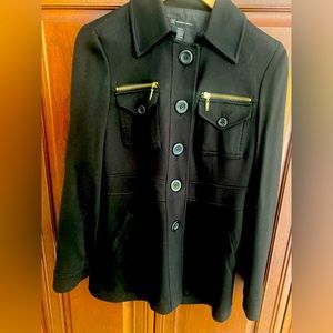 I.N.C international concepts jacket.fully lined. size SMALL.Rich black